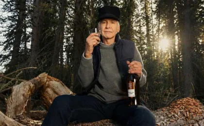 Bouteille de Glenmorangie Harrison Ford Limited Edition lors d’une activation en aéroport