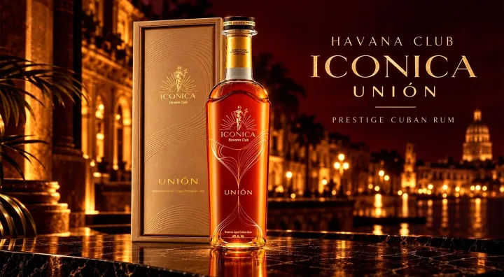 Le décanteur Havana Club Iconica Unión, rhum cubain de la collection Iconica