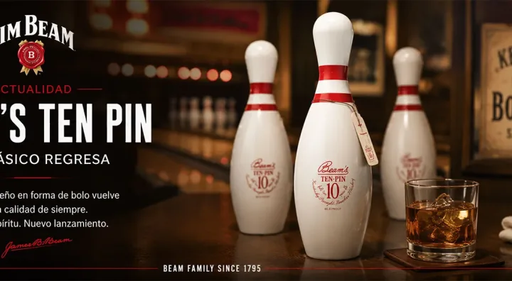 Bourbon barrels in a Kentucky distillery associated with Jim Beam