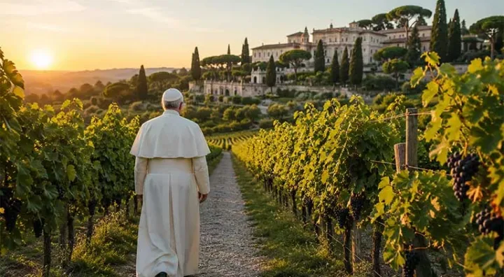 Vigna Laudato Si es un viñedo ubicado en la residencia Papal Castel Gandolfo