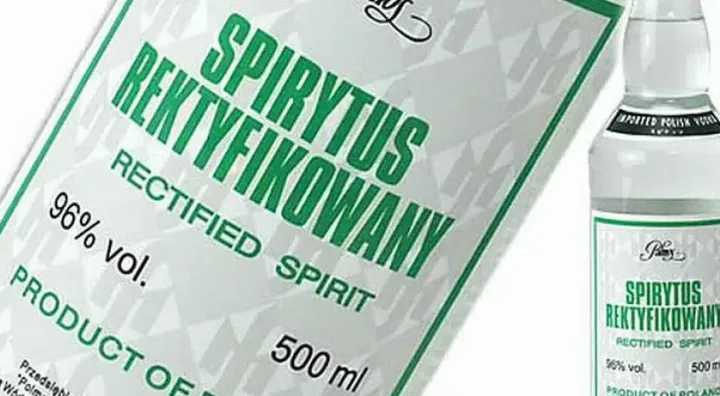 Bouteille de Vodka Spirytus, vodka polonaise à 96 %