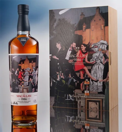 Packaging image of The Macallan Romantica edition by Sir Peter Blake