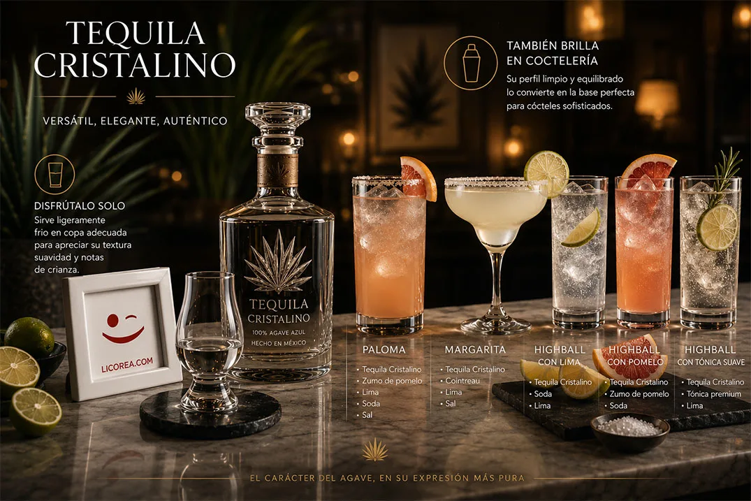 Différentes façons de déguster le tequila cristalino