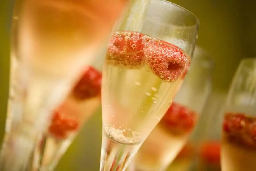 Cocteles con burbujas