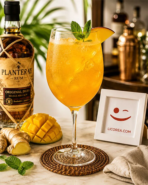 Mango & Ginger Rum Spritz