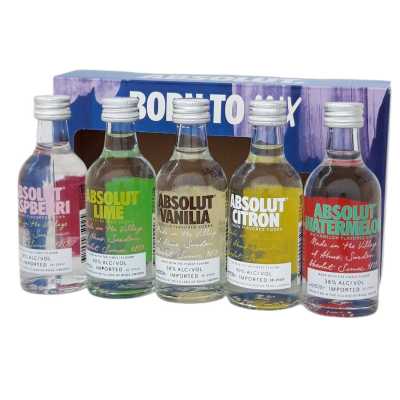 Absolut Colletion 5 Bottles 5 CL