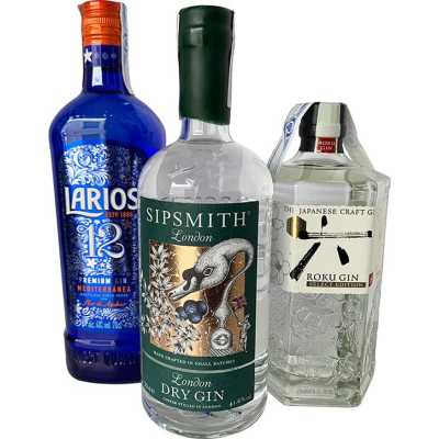 Sipsmith + Roku Gin + Free Larios 12