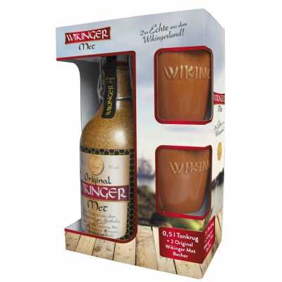 Viking Mead Wikinger Met Original 50 CL + 2 Glasses