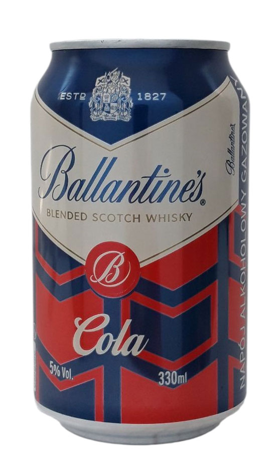 Ballantines & Cola 33 CL (12 Latas)