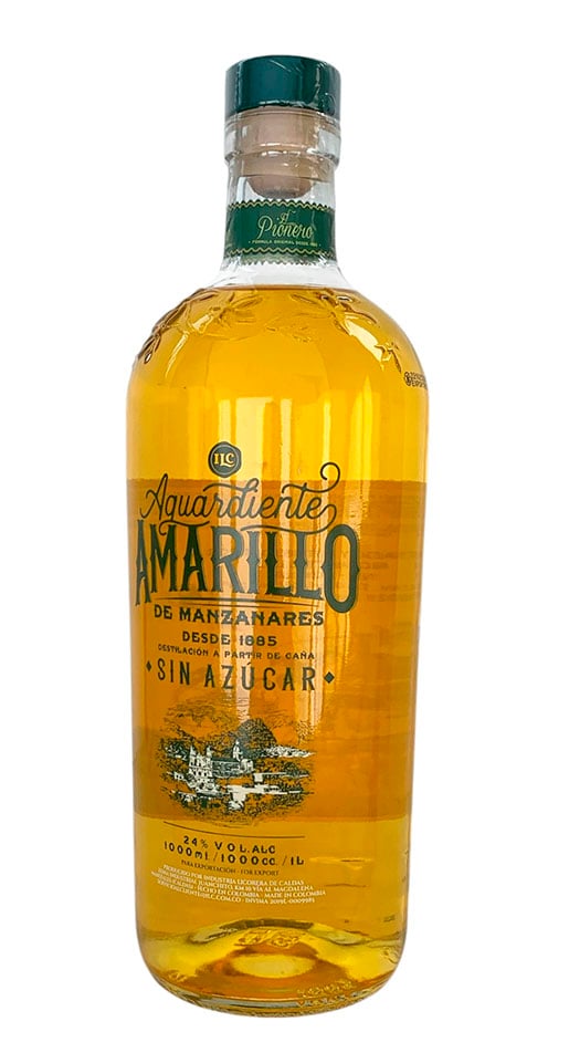 Aguardiente Amarillo de Manzanares Sin Azúcar 1 Litro