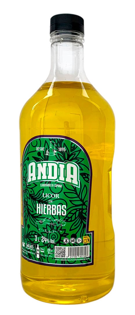 Orujo de Hierbas Andia 3 Litros