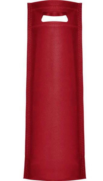 Bolsa para 1 botella non woven granate