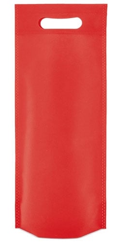 Bolsa para 1 botella non woven roja