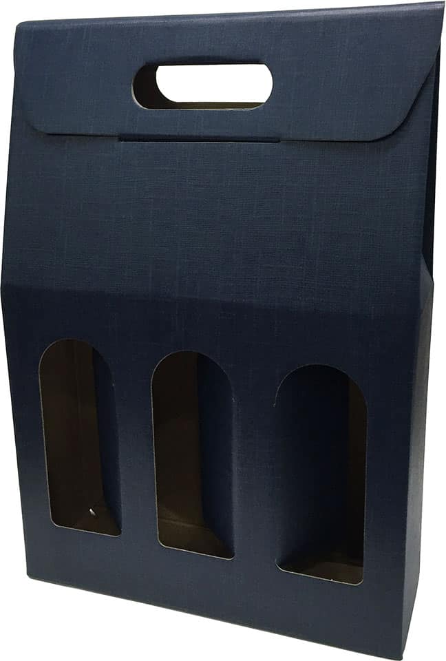 Caja de Cartón 3 Unidades Azul