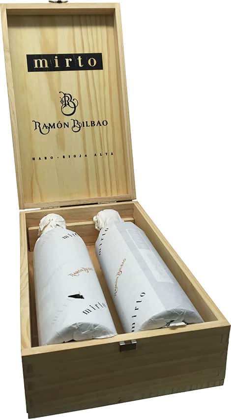 Mirto de Ramón Bilbao 2016 Caja de Madera 2 Botellas