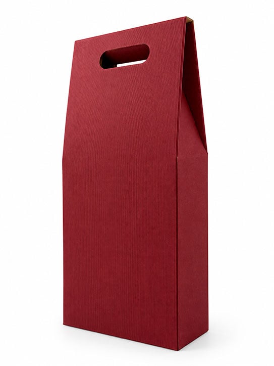 Caja de Cartón 2 Unidades Rojo sin ventana