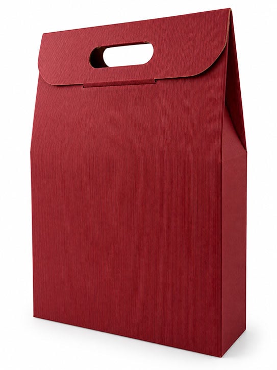 Caja de Cartón 3 Unidades Rojo sin ventana