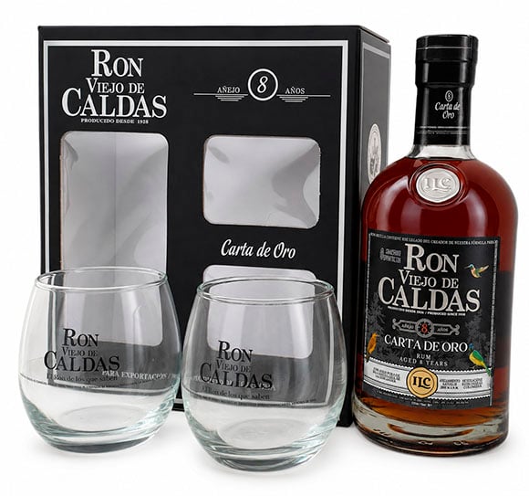Customers who bought Beefeater Gin with Postbox Case, also bought Viejo de Caldas 8 Year Reserve + 2 Glasses - Image of the product