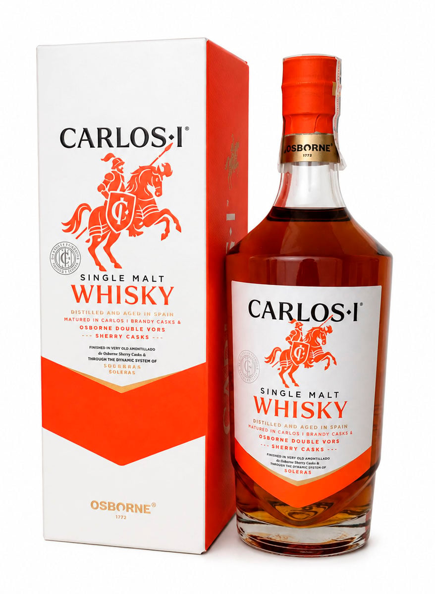 Otros productos de Bodegas Osborne : Carlos I Single Malt Whisky - Imagen del producto