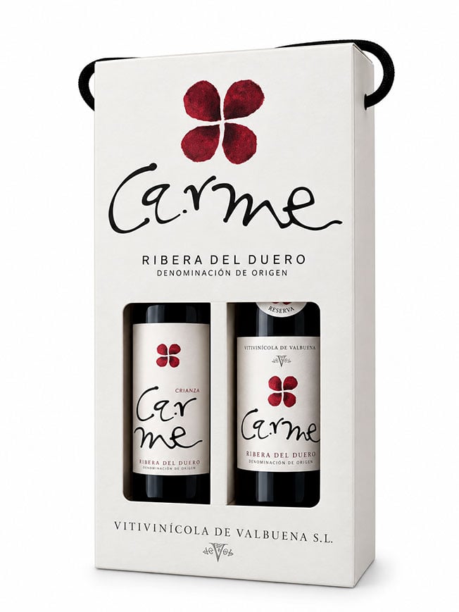 Other products of Bodegas Vitivinicola de Valbuena : Carme Crianza y Reserva 2-Bottle Gift Box - Image of the product