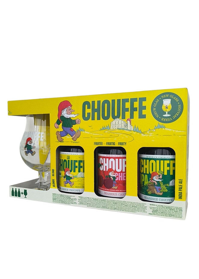Chouffe Caja Descubrimiento 3 Botellas + Copa