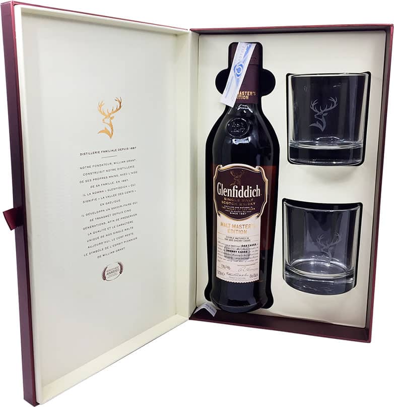 Glenfiddich Malt Master's Edition (Highland) + 2 Vasos