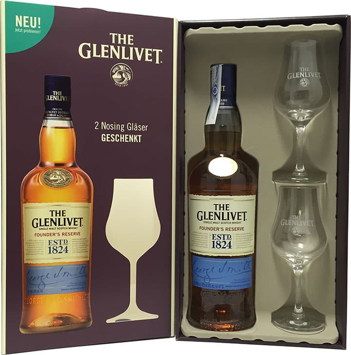 Comprar Whisky The Glenlivet Founders Reserve + 2 Copas Online Envío