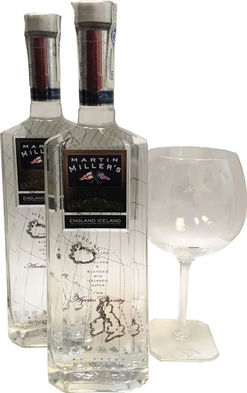 Martin Miller's 2 Bottles + Glass - Main product photo