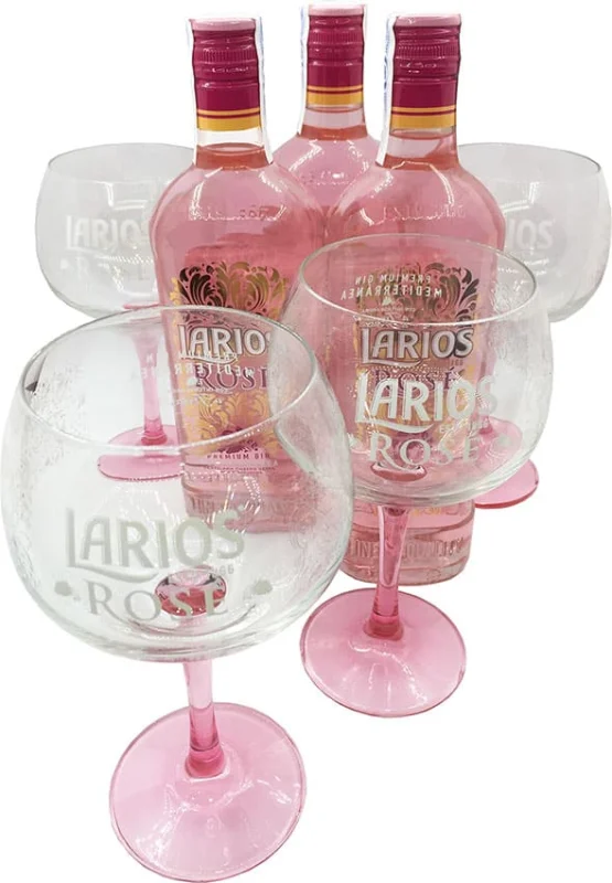 Larios Rosé 3 Bouteilles+ 4 Gobelet(Spagne) - Photo principale du produit