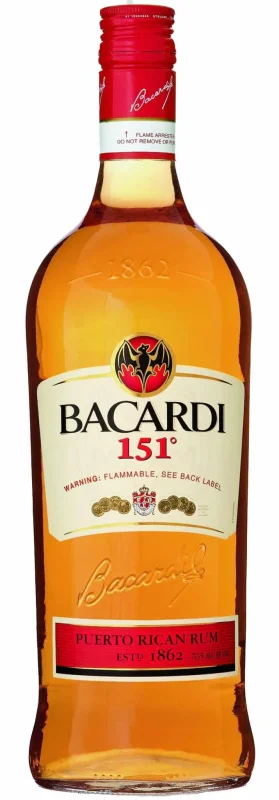 Bacardi 151 75.5% 1 Liter (Puerto Rico) - Main product photo