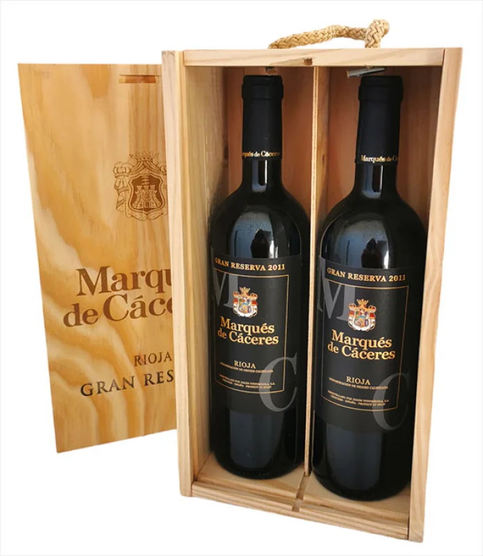 Marques de Caceres Gran Reserva 2011 2 Bottes + Wooden Case - Main product photo
