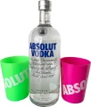 Absolut Green Pink Cups Edition 1 Liter (Sweden) - Product thumbnail