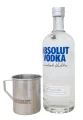 Absolut Vodka 1 Litro + Tazza in metallo da collezione (Svezia) - Miniatura del prodotto