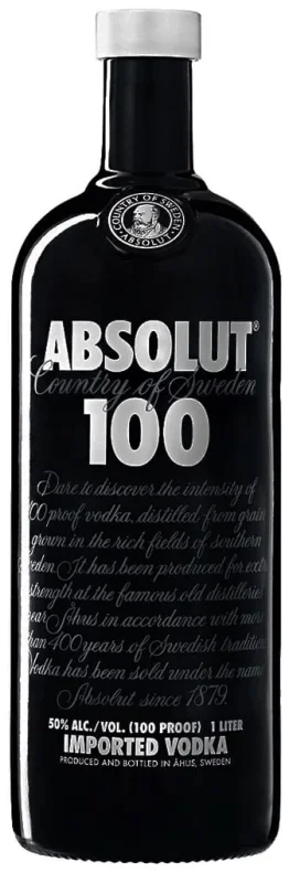 Absolut 100 1 Litro (Suecia) - Fotografía principal del producto