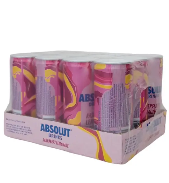 Absolut Mix Raspberry &amp; Lemon 25 CL (12 latas) - Imagen 2 del producto
