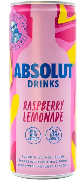 Absolut Mix Raspberry & Lemon 25 CL (12 latas) - Fotografía principal del producto