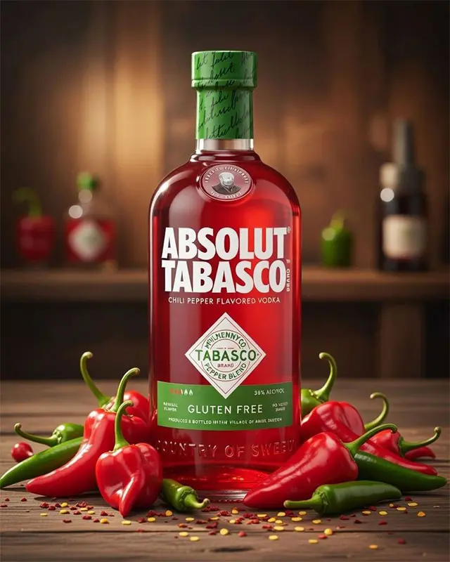 Absolut Tabasco + 2 Vasos - Imagen 3 del producto