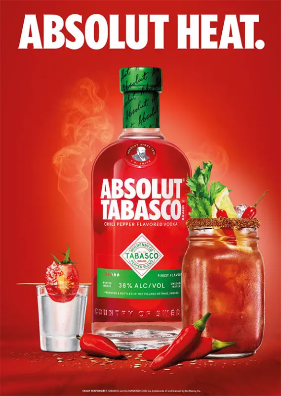 Absolut Tabasco + 2 Vasos - Imagen 5 del producto