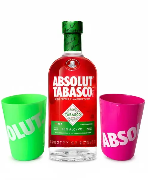 Absolut Tabasco + 2 Glasses - Main product photo
