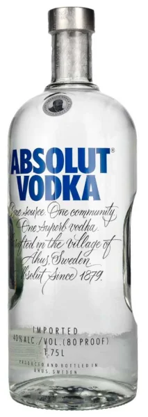Absolut Vodka 1.75 Litros (Suecia) - Fotografía principal del producto