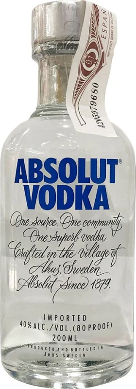 Absolut Vodka 20 CL (Suecia) - Photo principale du produit