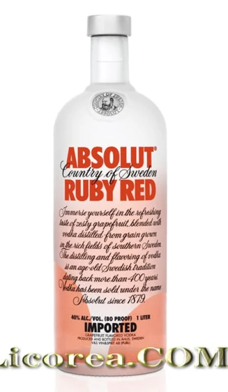 Absolut Ruby Red 1 Litro (Suecia) - Fotografía principal del producto