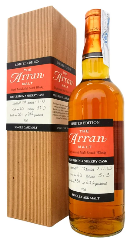 Arran 1998 Single Cask Malt 45 - Fotografía principal del producto