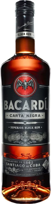 Bacardi Carta Negra 1 Litro - Fotografía principal del producto