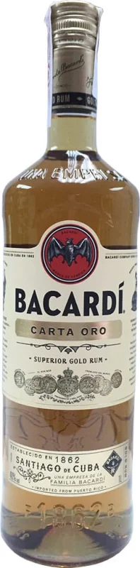 Bacardi Carta Oro 1 Litro - Fotografía principal del producto
