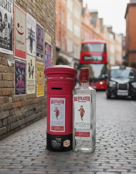 Beefeater Gin with Postbox Case - Image 2 of the product