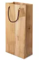 Borsa effetto legno per 2 bottiglie - Miniatura del prodotto