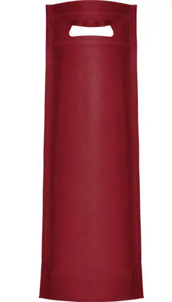 Sac non tissé bordeaux pour 1 bouteille - Photo principale du produit