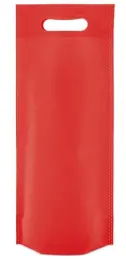 Sac non tissé rouge pour 1 bouteille