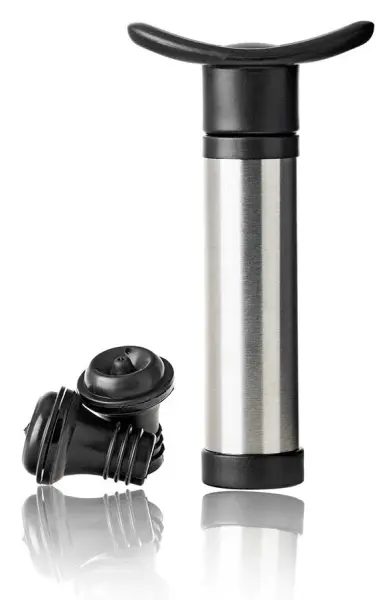 Bomba de vacío acero con dos tapones - Imagen 2 del producto